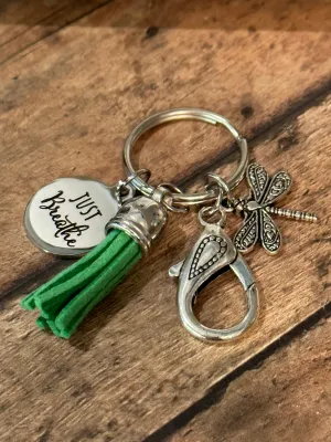 JUST BREATHE Purse Charm/Key Chain