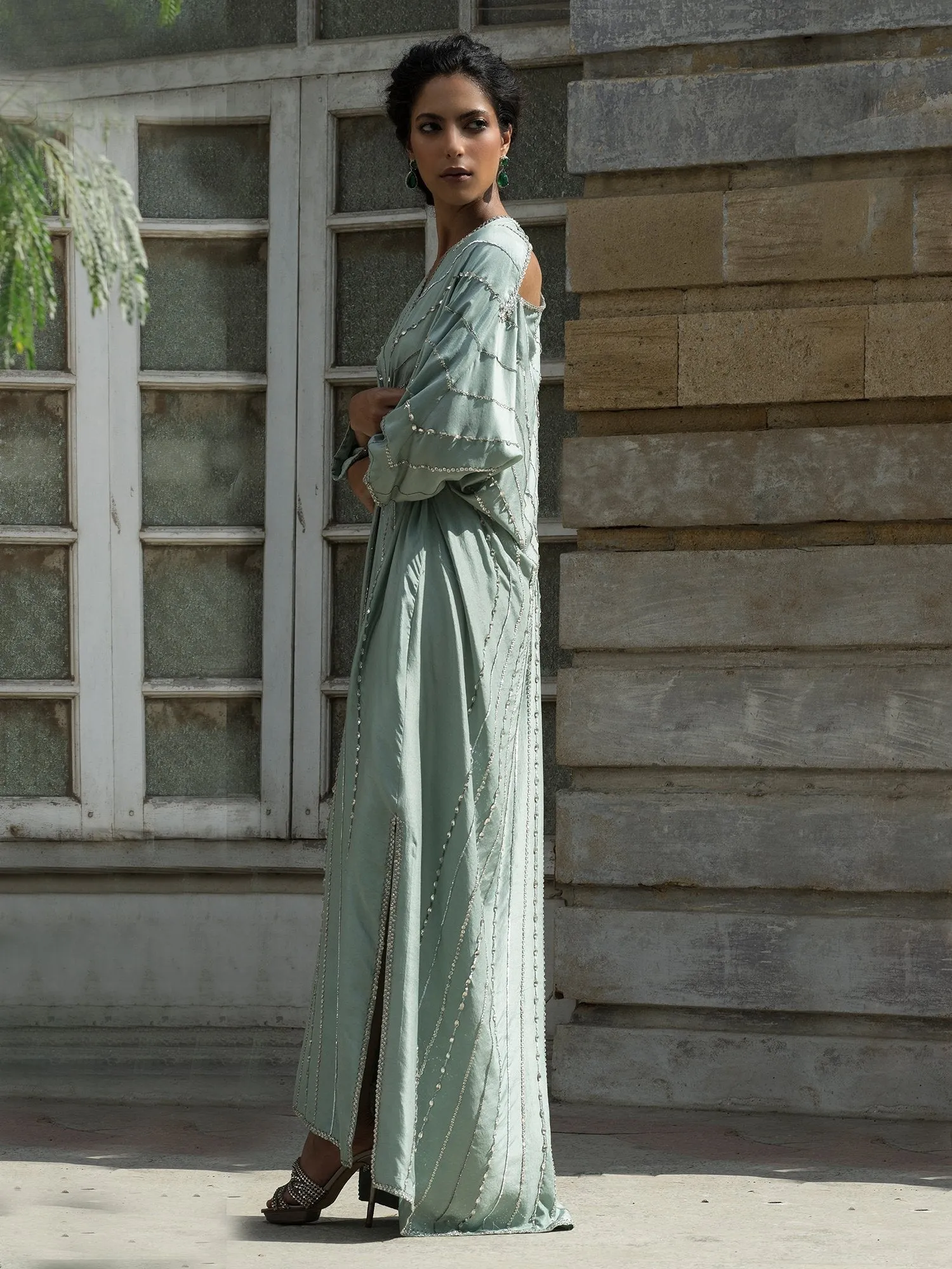 Kaftans - Aqua Silk