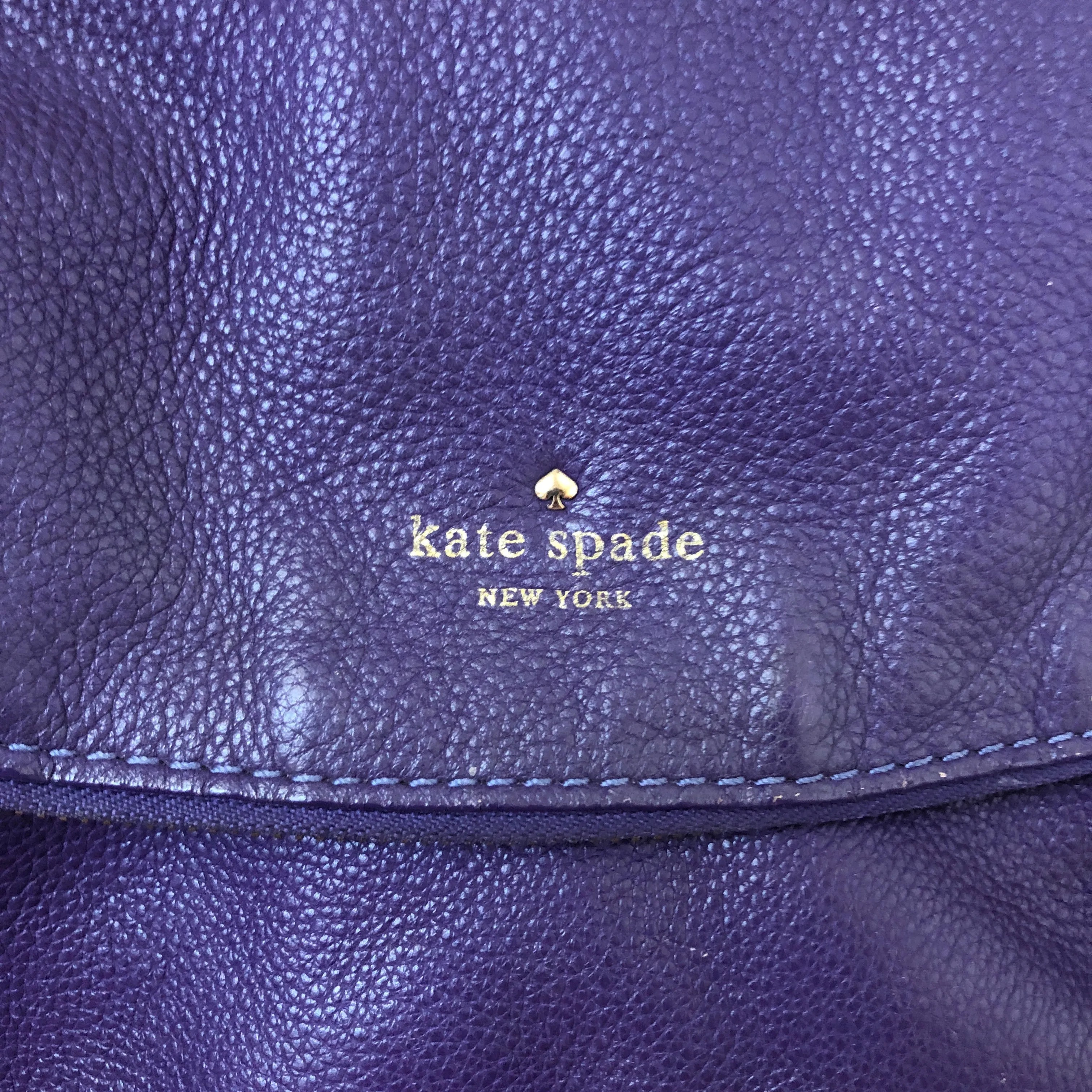 Kate Spade Cobblestone Leather Crossbody Bag in Plum