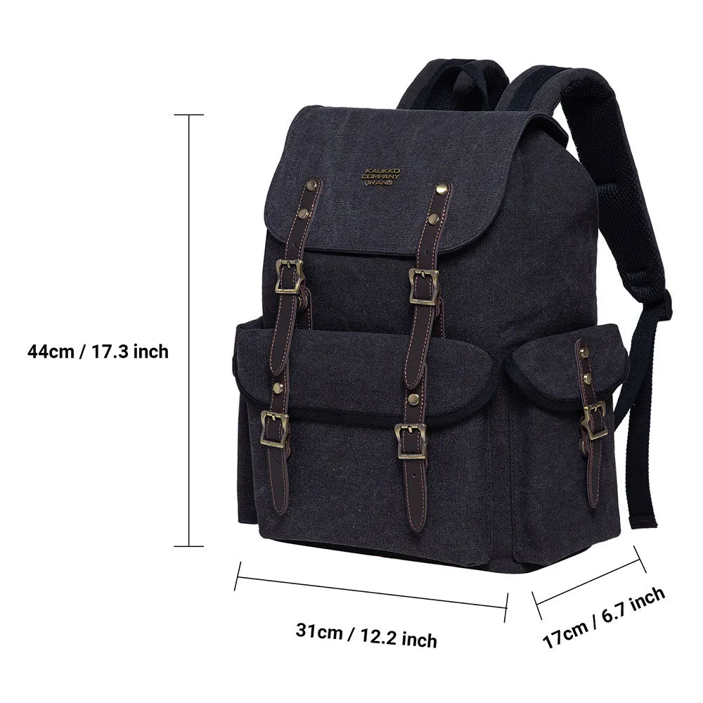 KAUKKO Vintage Canvas Backpack