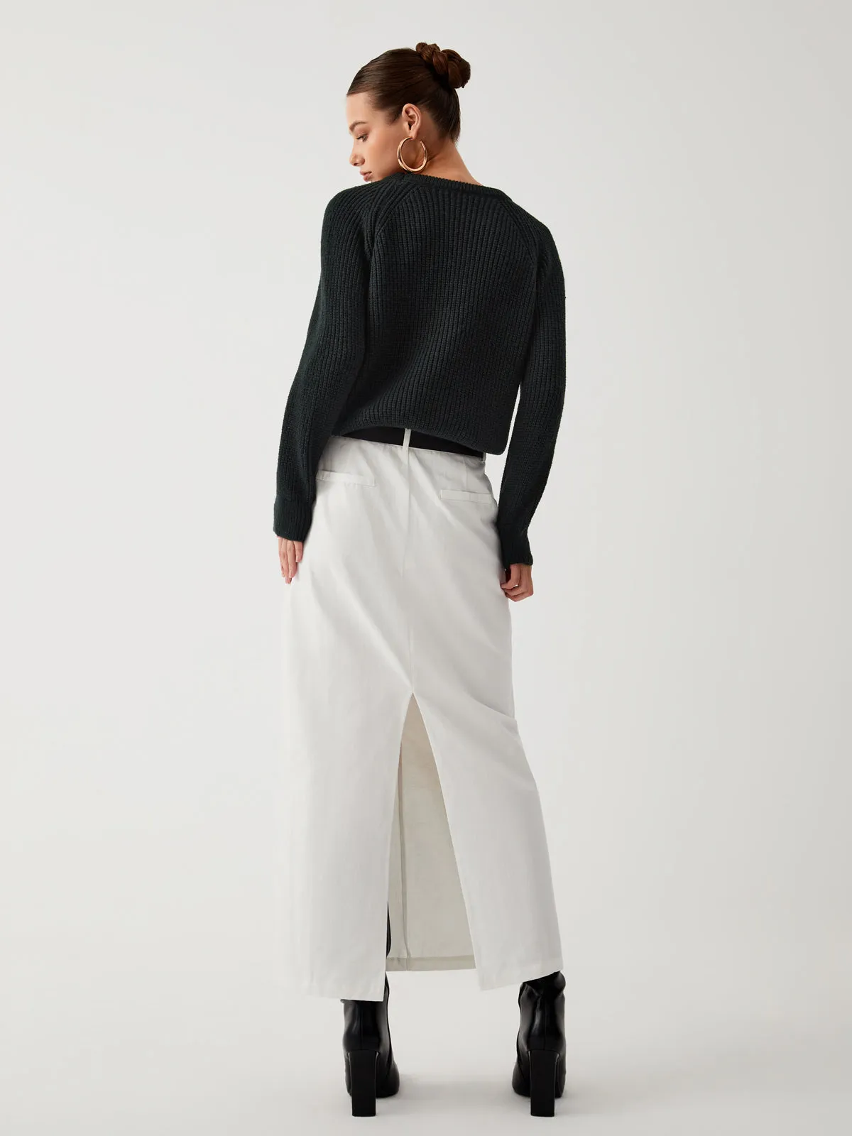 Keep Me Graceful Close Cutout Sweater