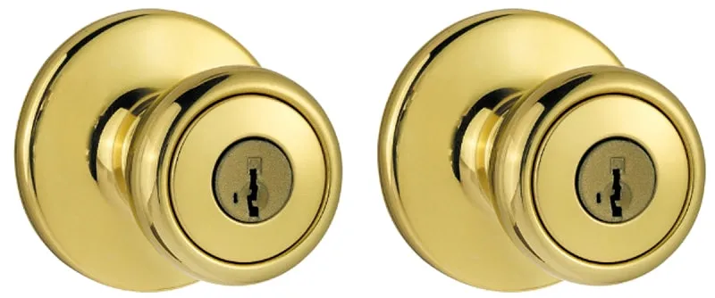 Kwikset 243T3CP6ALK2 Combination Lockset, Polished Brass, 3 Grade :CD: QUANTITY: 1