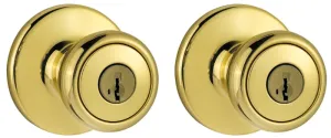 Kwikset 243T3CP6ALK2 Combination Lockset, Polished Brass, 3 Grade :CD: QUANTITY: 1