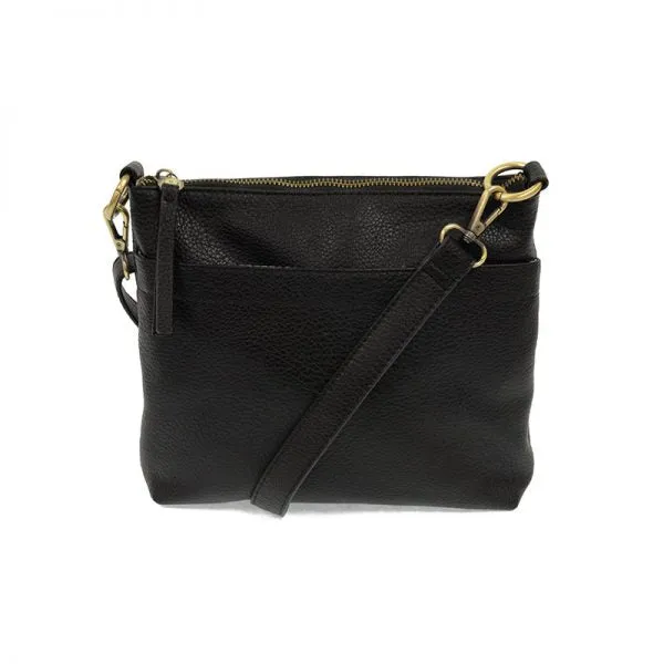 Layla Top Zip Crossbody Bag - L8105-00  -  Women's  BLACK