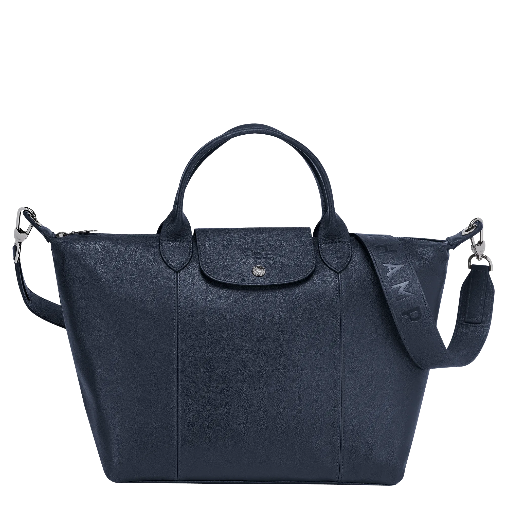 Le Pliage Cuir Top Handle Bag