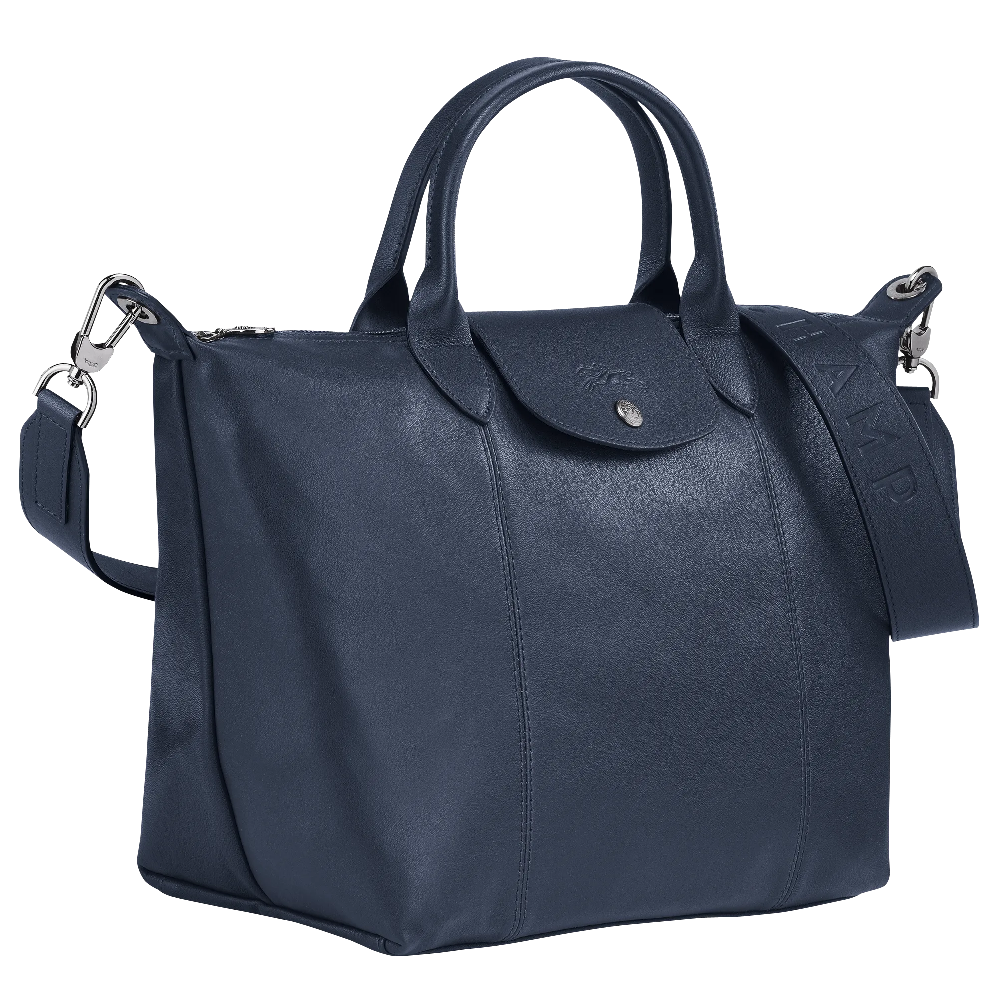 Le Pliage Cuir Top Handle Bag