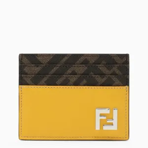 LEATHER AND CANVAS CARDHOLDER