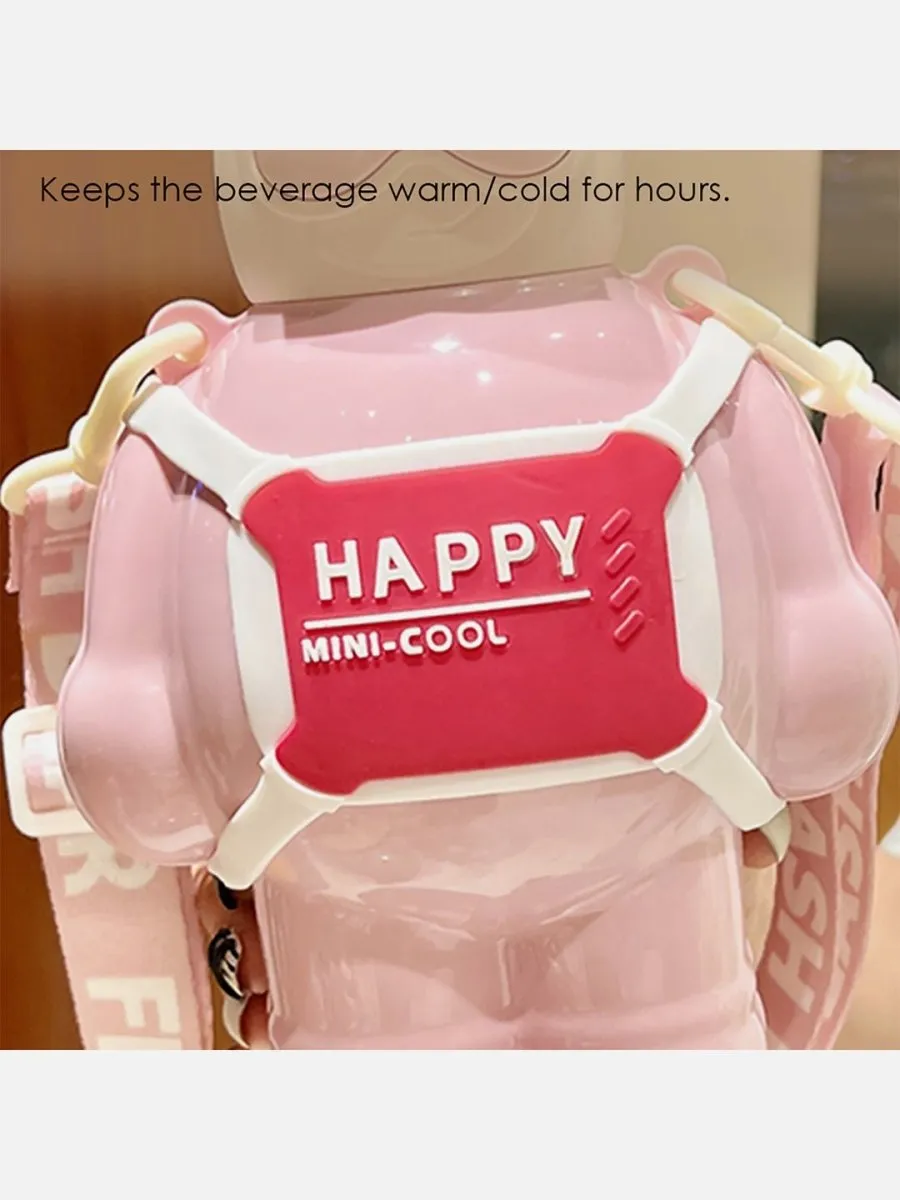Little Surprise Box Happy Ted Stainless Steel Water Bottle for Kids