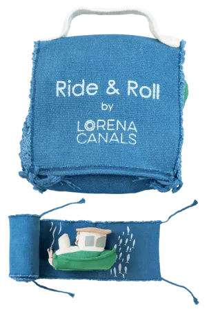 Lorena Canals Soft Toys - Ride & Roll Fisherman Boat