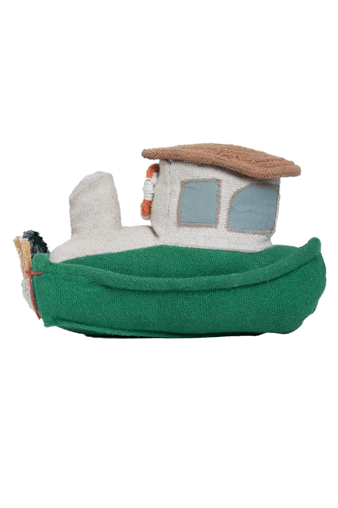 Lorena Canals Soft Toys - Ride & Roll Fisherman Boat