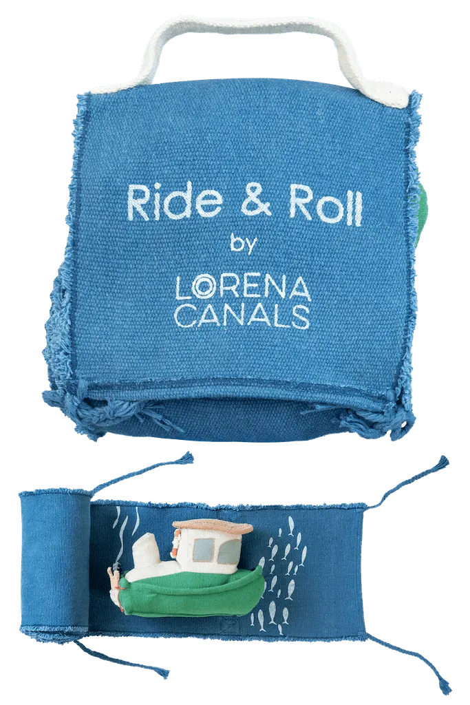 Lorena Canals Soft Toys - Ride & Roll Fisherman Boat