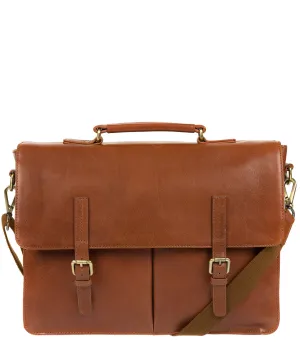 'Lorton' Whiskey Handmade Leather Briefcase