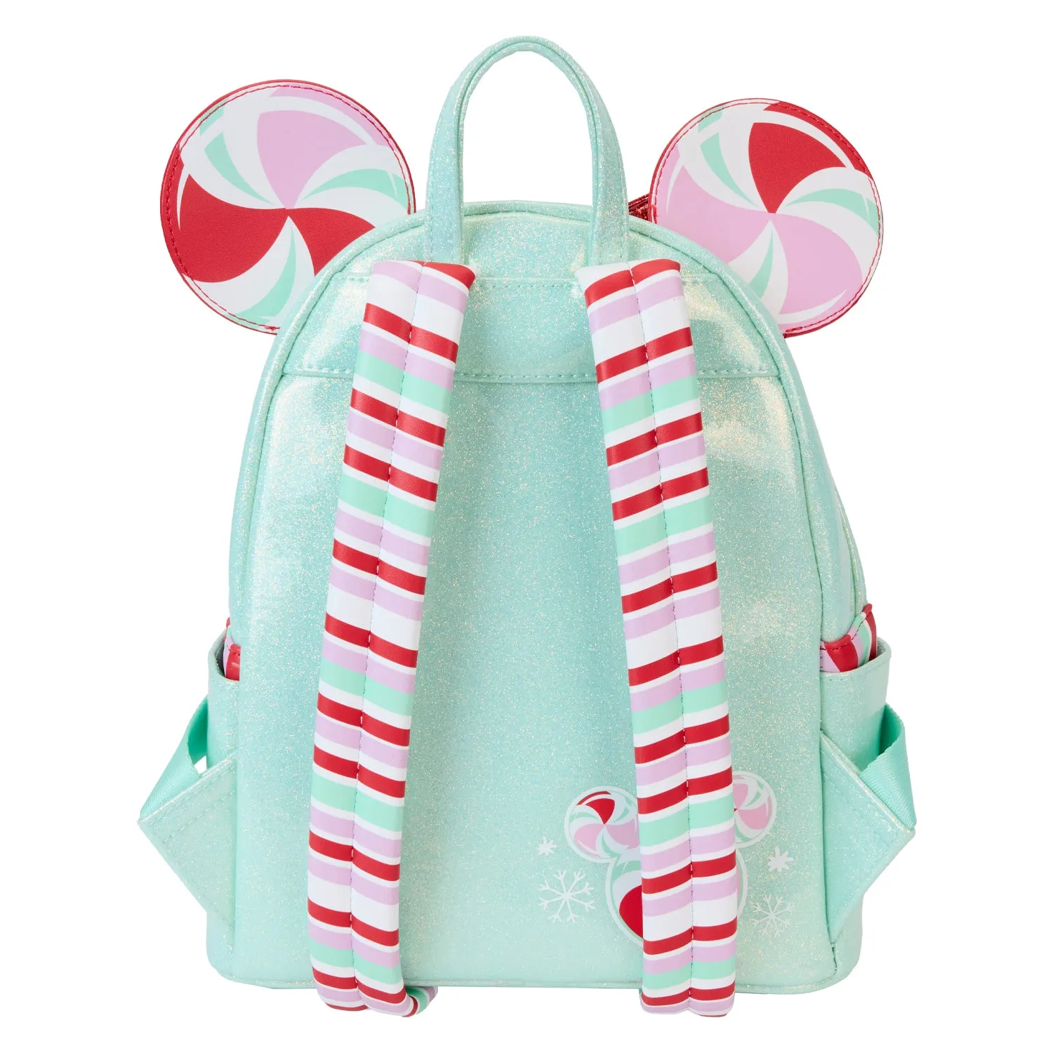 Loungefly Disney Minnie Holiday Peppermint Ornaments Mini Backpack