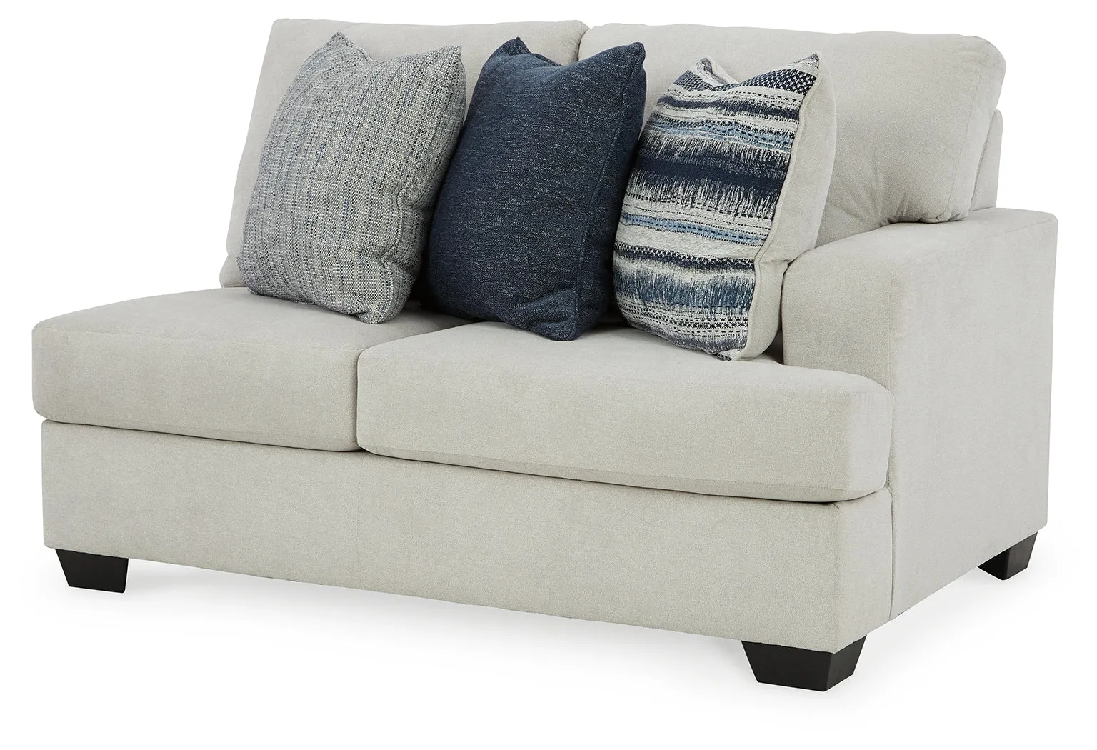 Lowder 3-Piece Sectional with Ottoman in Stone