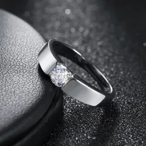 Luxury 925 Silver Rings For man Women Shining crystal size 7/8/9 Fashion Party Gifts engagement wedding fine Jewelry