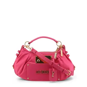 Luxury Synthetic Material Handbag with Removable Strap and Intricate Details