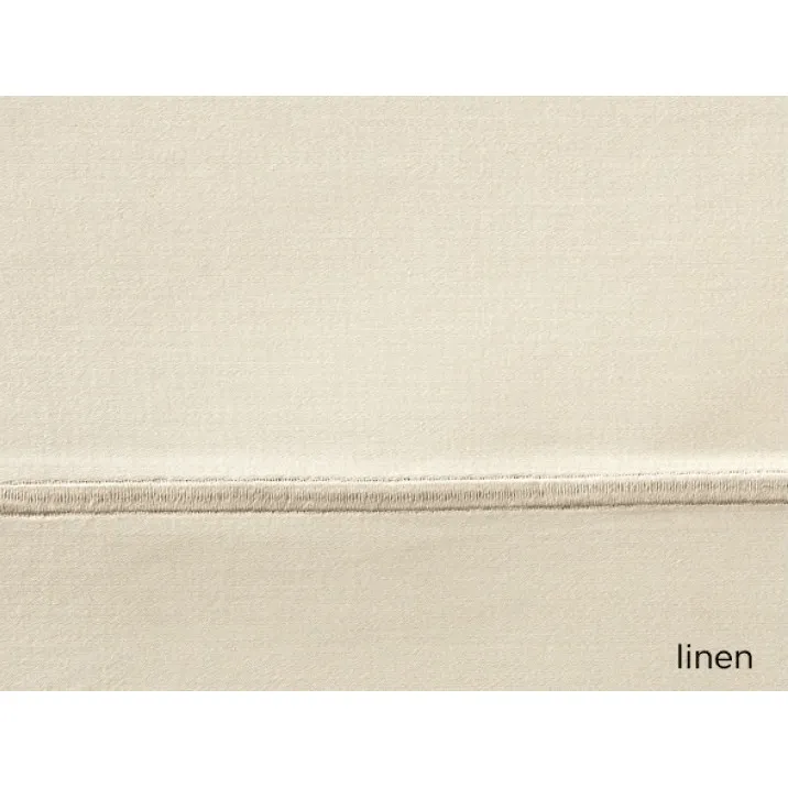 Lyric Flat Sheets Twin (75" x 112") White