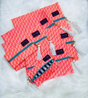 MakeUp Junkie Bags - Coral Crush