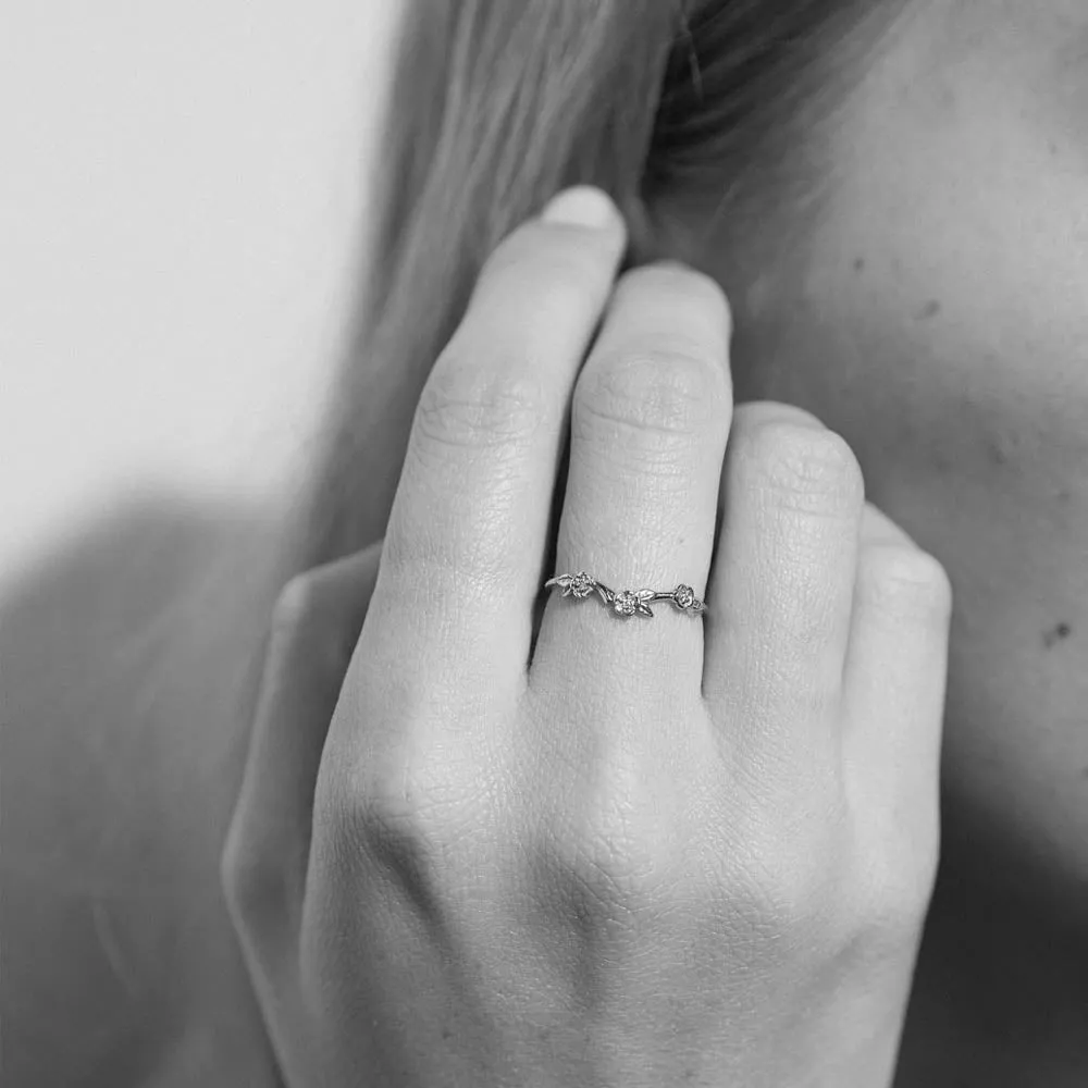 Meadowlark Alba Band - Sterling Silver