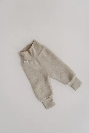 MERINO WOOLFLEECE PANTS BEIGE MELANGE