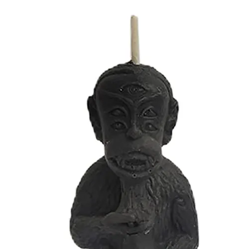 MILAAN Human Shape 3D Candle Paraffin Wax Smokeless for Room Decor Four Faces