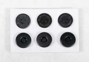 Mini Magnetic Snaps, Black
