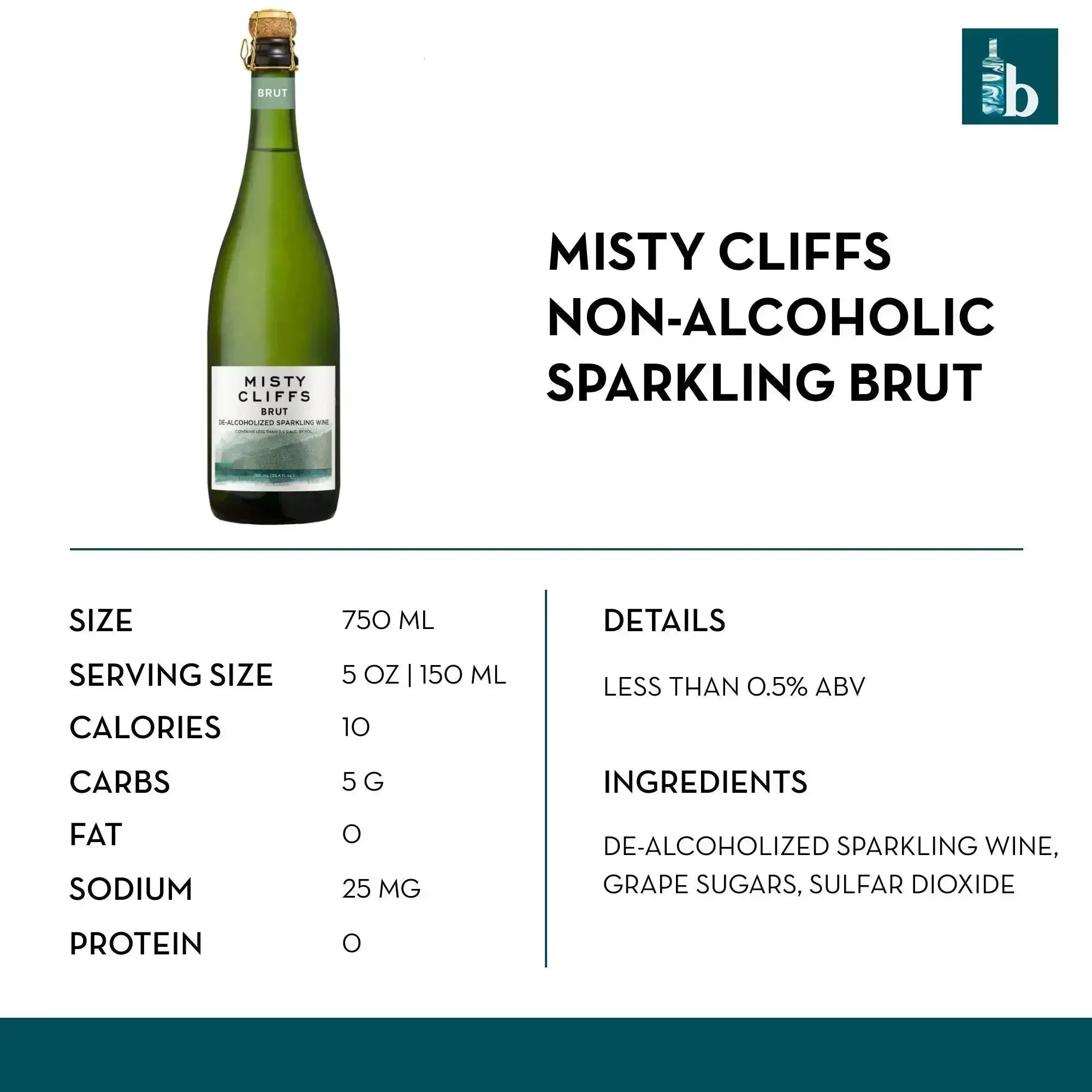 Misty Cliffs Non-Alcoholic Sparkling Brut