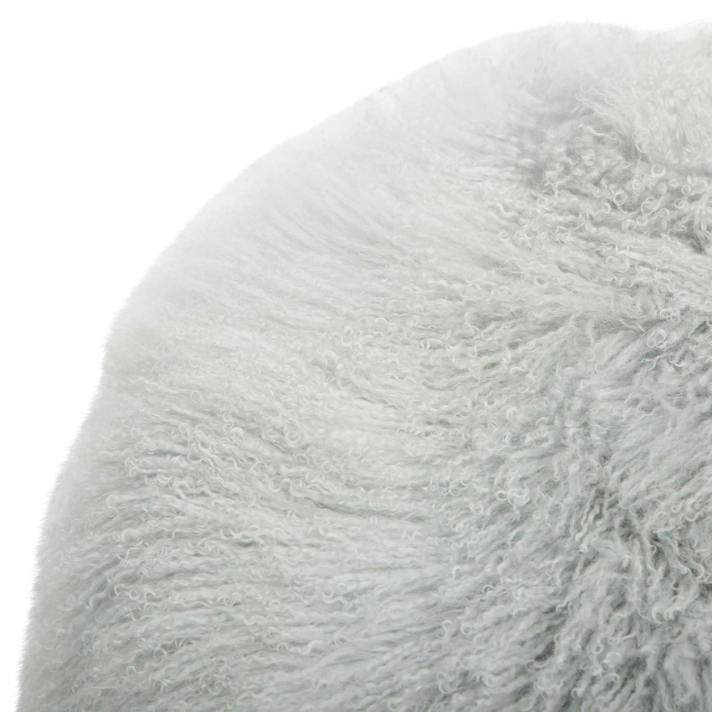 Mongolian Round Ottoman, Grey