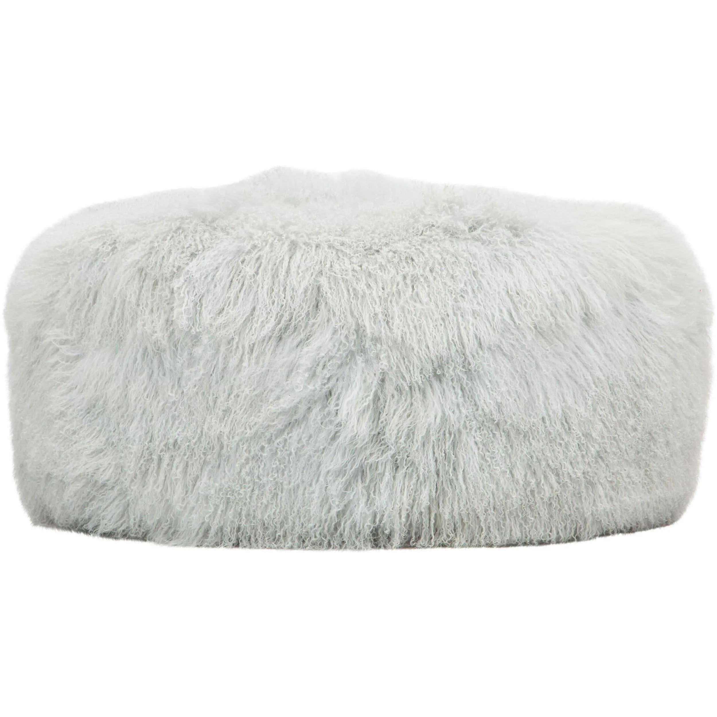 Mongolian Round Ottoman, Grey