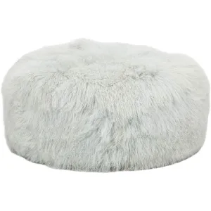 Mongolian Round Ottoman, Grey