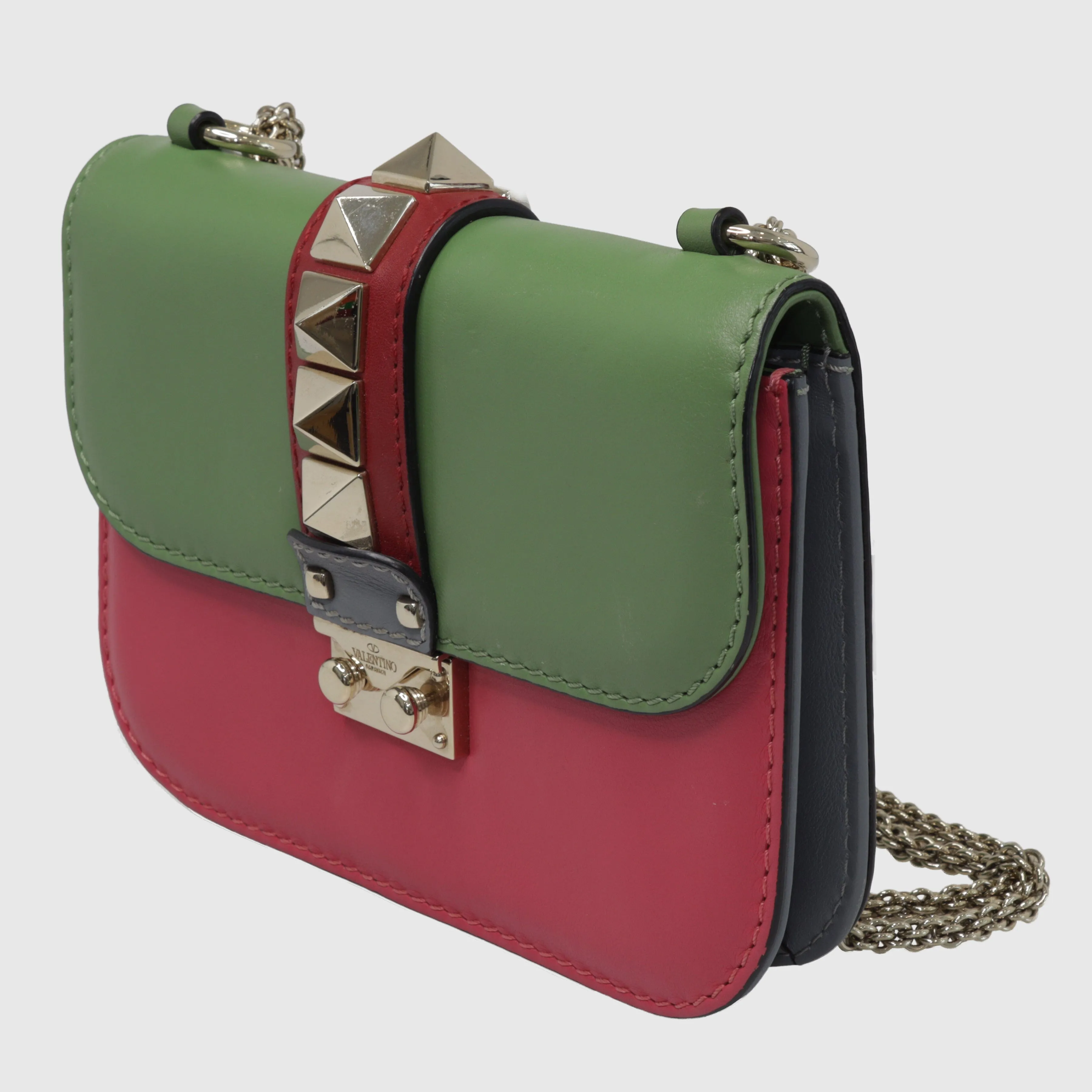 Multicolor Small Glam Lock Crossbody Bag
