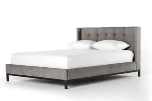 NEWHALL QUEEN BED, HARBOR GREY