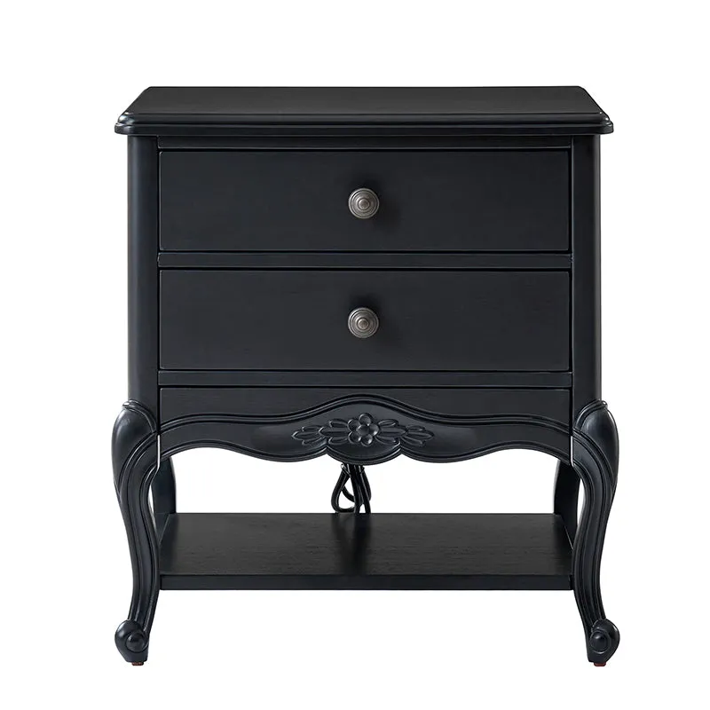 Nina Traditional Modern Exquisite Nightstand with Hidden Drawer