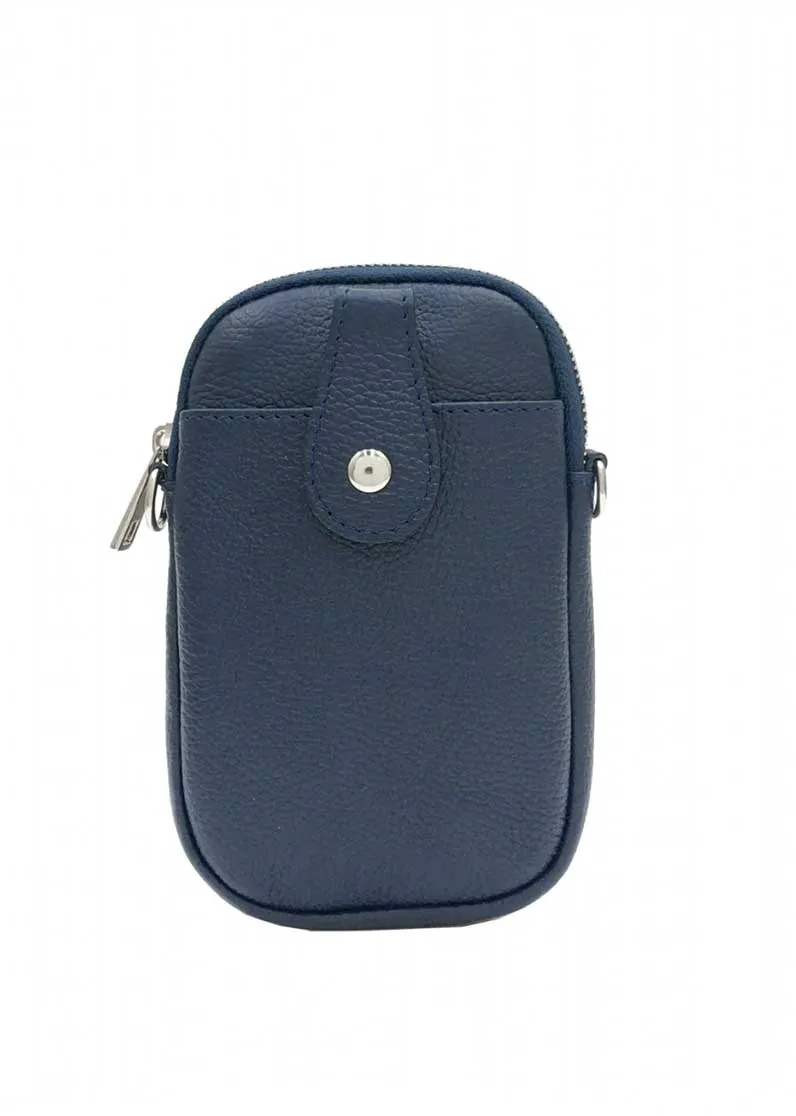 On the Go Leather Phone Bag