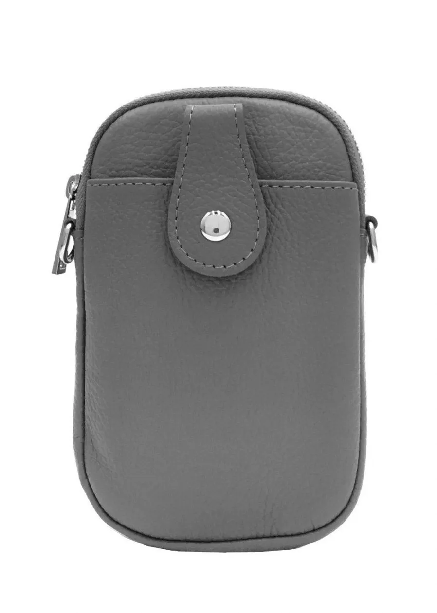 On the Go Leather Phone Bag