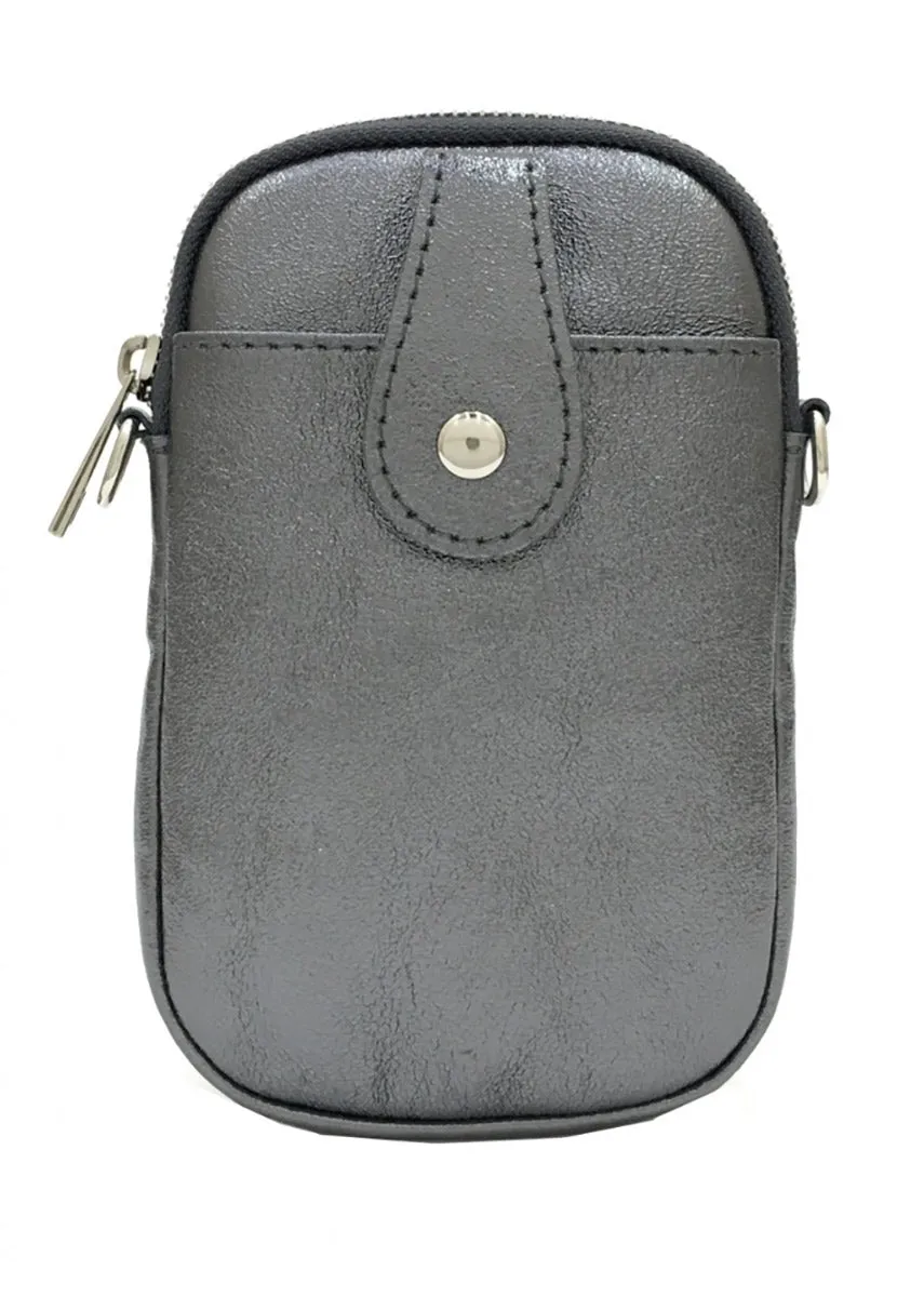 On the Go Leather Phone Bag