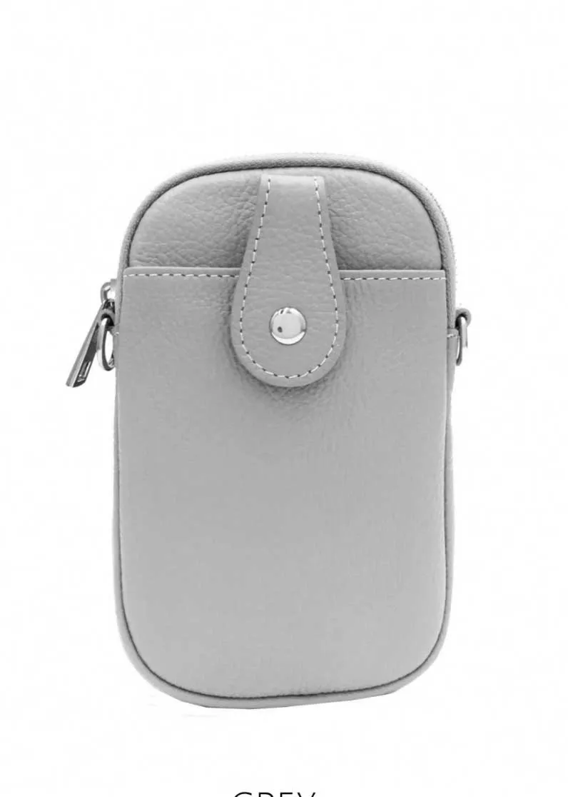 On the Go Leather Phone Bag