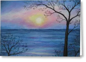 Pastelled Eyes - Greeting Card