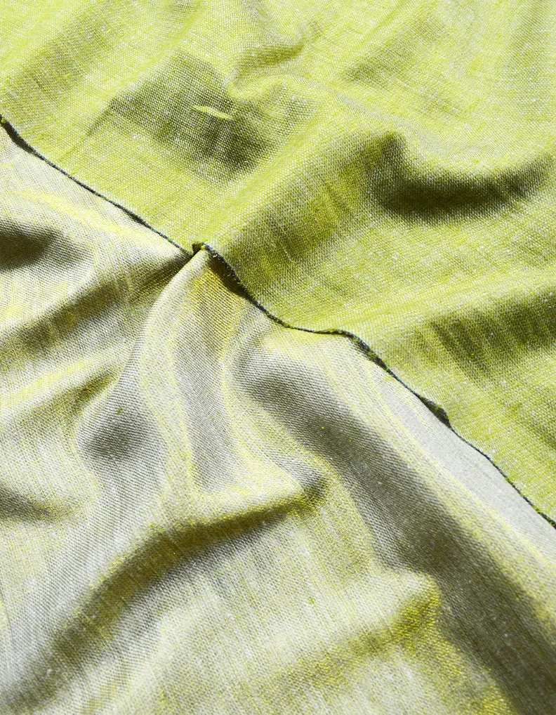 Pea Green Zari Reversible Pashmina Stole 8030