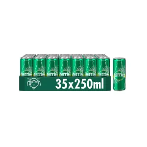 Perrier Sparkling Natural Mineral Water Cans 330 ml (24 Pack Of Cans)