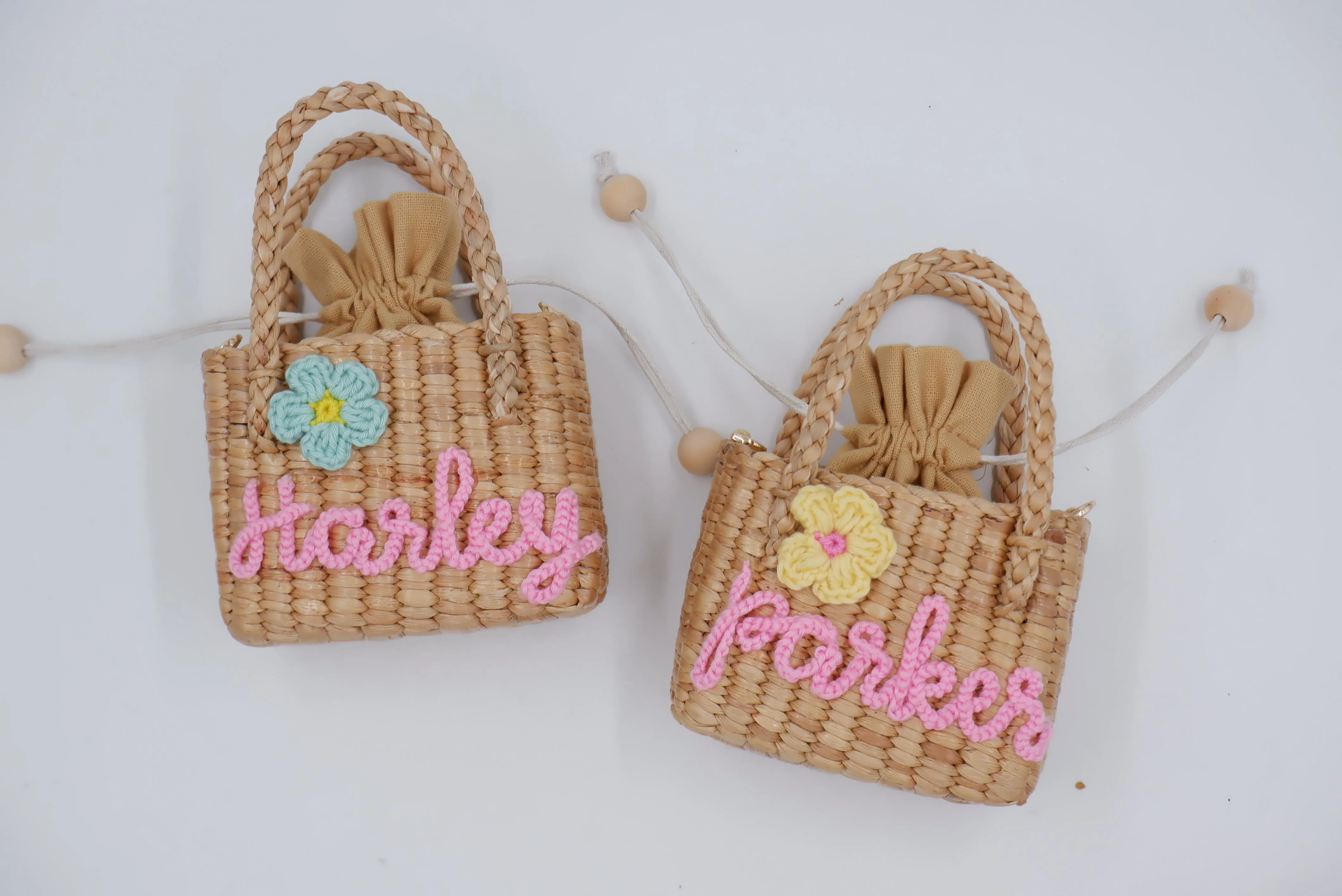 personalized girls purse flower girl gift