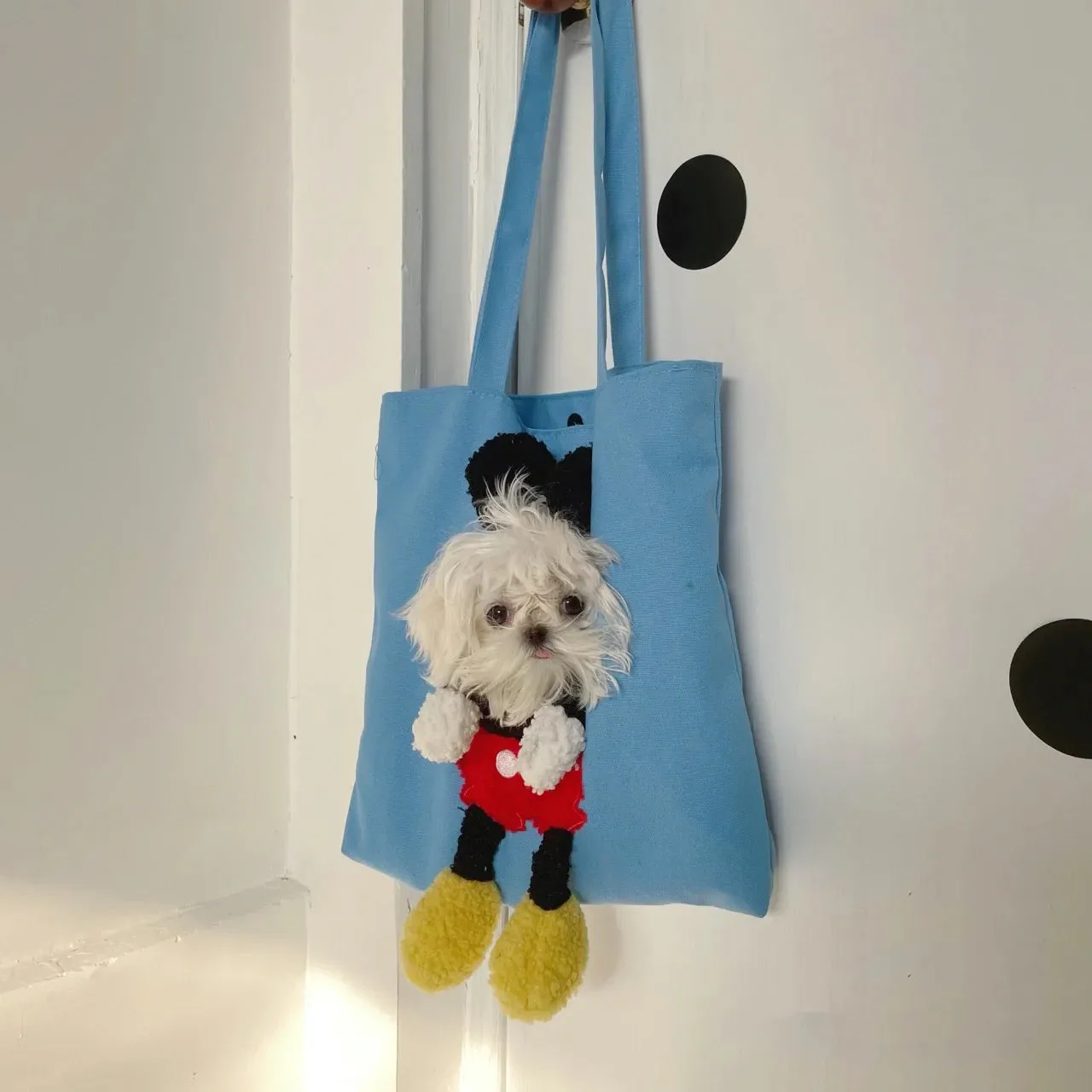 Pet Tote Bag Carrier with Plush for Cats & Dogs