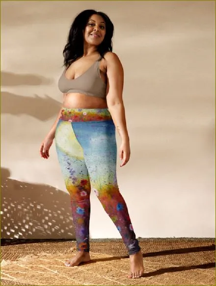 Petalled Skies ~ Yoga Leggings