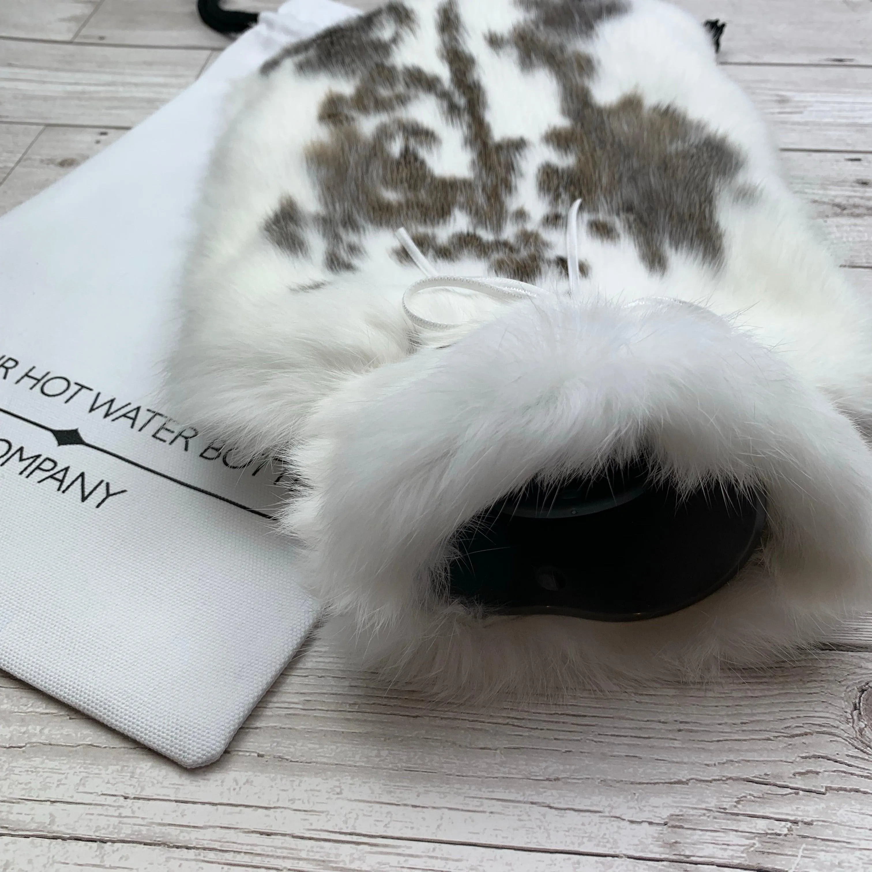 Premium Rabbit Fur Hot Water Bottle | One of a kind #201