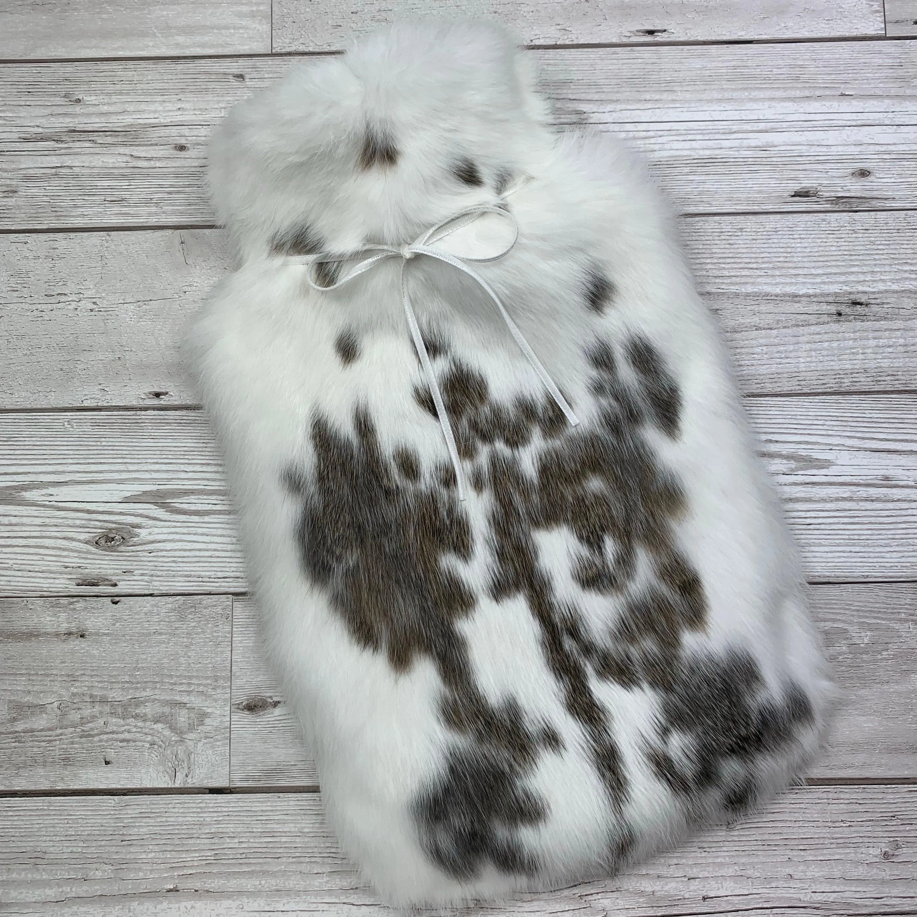 Premium Rabbit Fur Hot Water Bottle | One of a kind #201