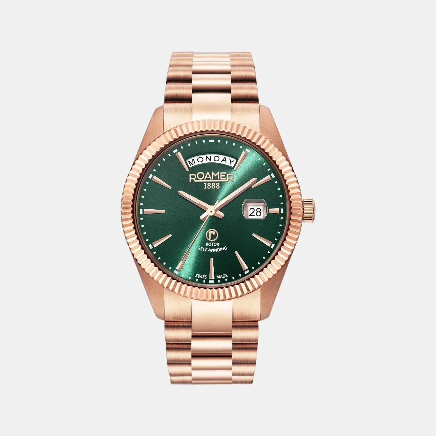 Primeline Daydate Men's Analog Stainless Steel Mechanical Watch 981662 49 75 90