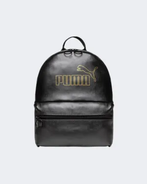 Puma Core Up Backpack Women Lifestyle Bag Black/Metallic 079151-01