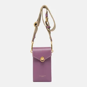 Purple Leather Corallo Phone Bag
