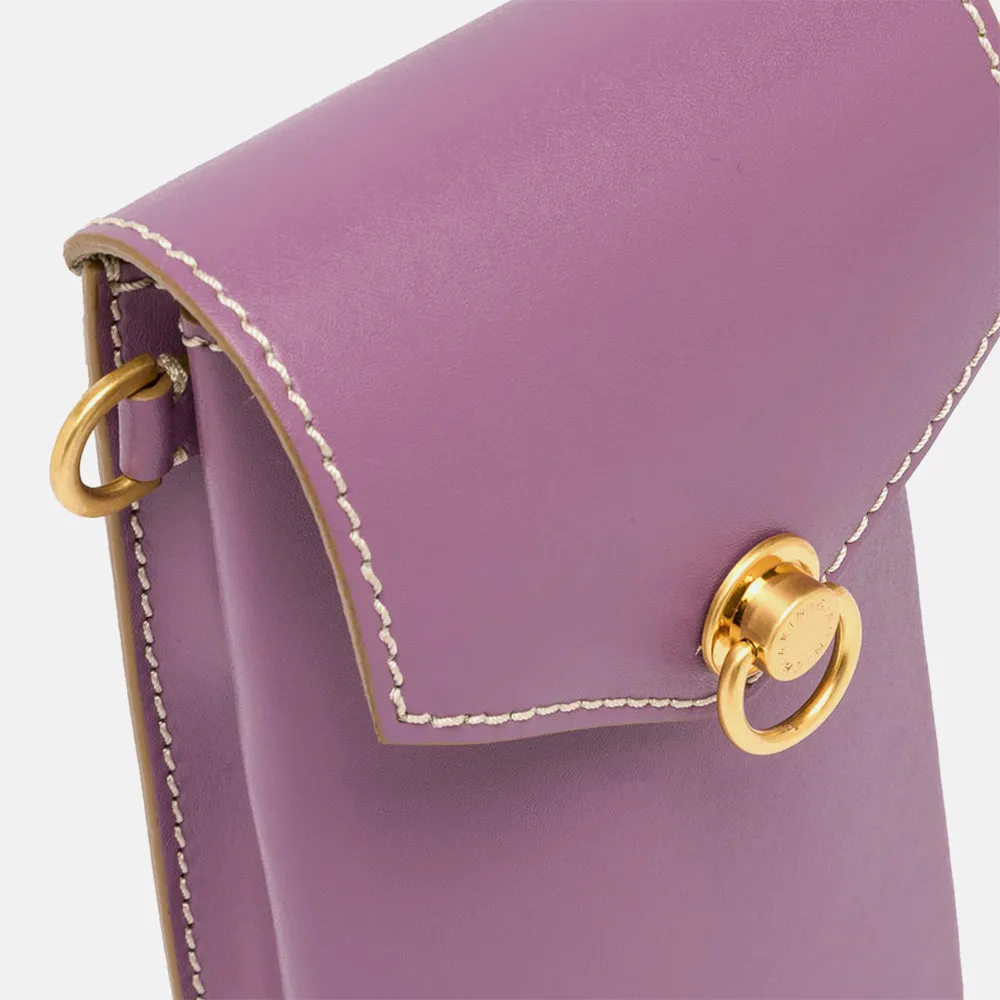 Purple Leather Corallo Phone Bag