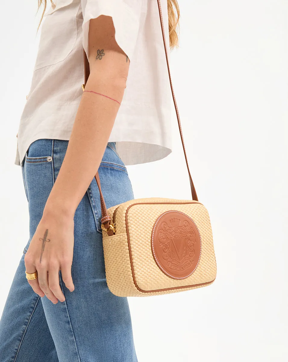 Raffia Click Crossbody